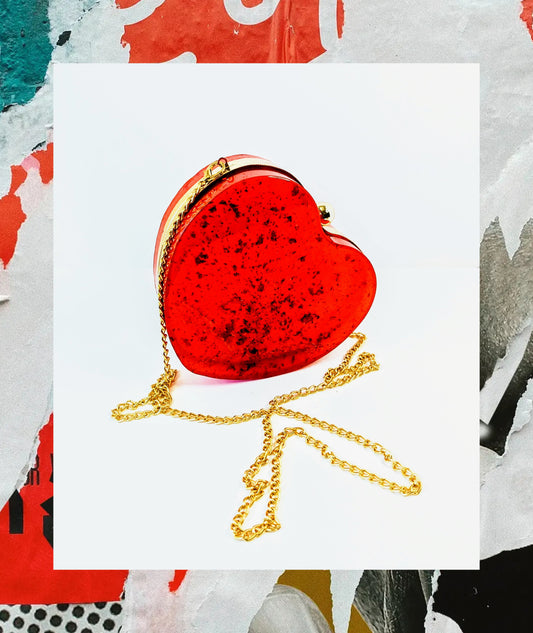 Hand Made Heart shaped purse